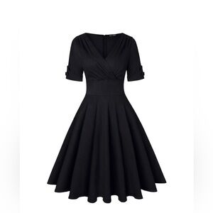 Mint Limit Womens 1950s style Black dress